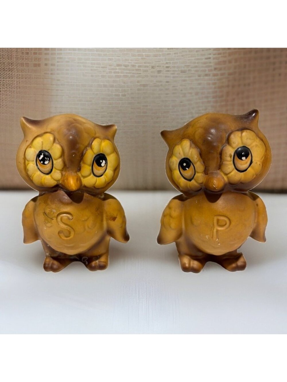 VTG Josef Originals Owl Salt and Pepper Shakers Set Of 2 Anthropomorphic Japan